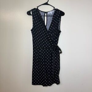 Emma & Michele Black and White Polka Dot Romper